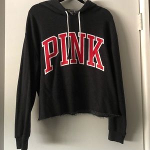Victoria Secret Pink Cropped Hoodie